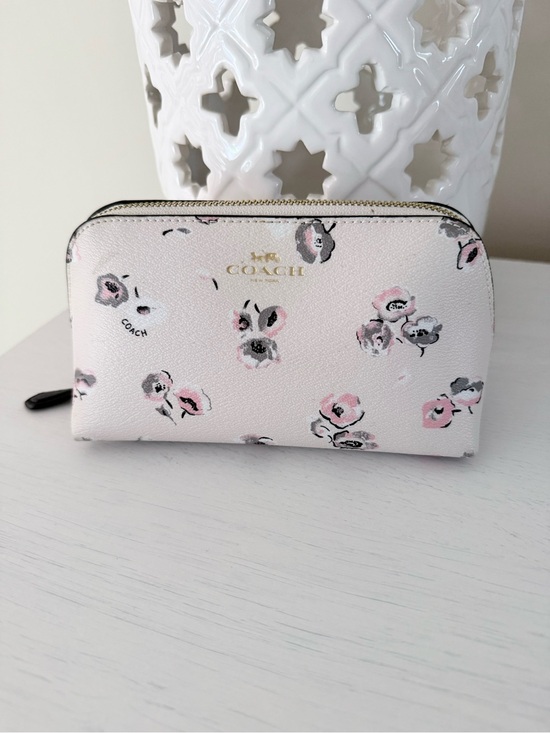 Coach Handbags - Coach Wildflower Printed Crossgrain Canvas Pouch